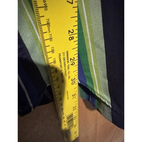 Etro Milano Button Down Shirt Long Sleeve Striped Sz 43 - Picture 3 of 4